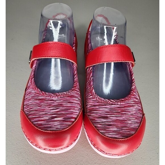 Alegria Red Mary Jane Slip On Shoes Clogs Womans Size 7 - 7.5 EU 37 Gem - 623 - Picture 5 of 12
